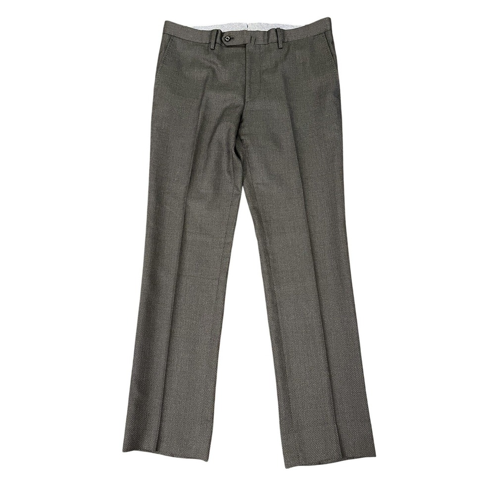 Mackintosh Philosophy‎ Trousers Men 36 Grey Textured Dress Pants H1R11-132-07